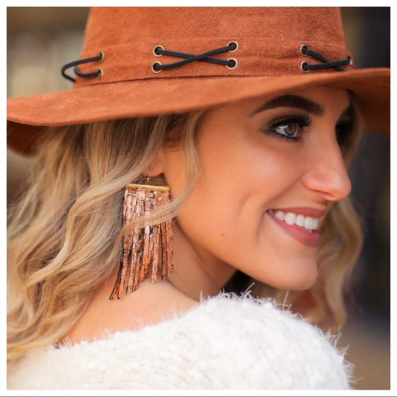 Infinity Raine Jewelry - Rose Gold Foil Earrings